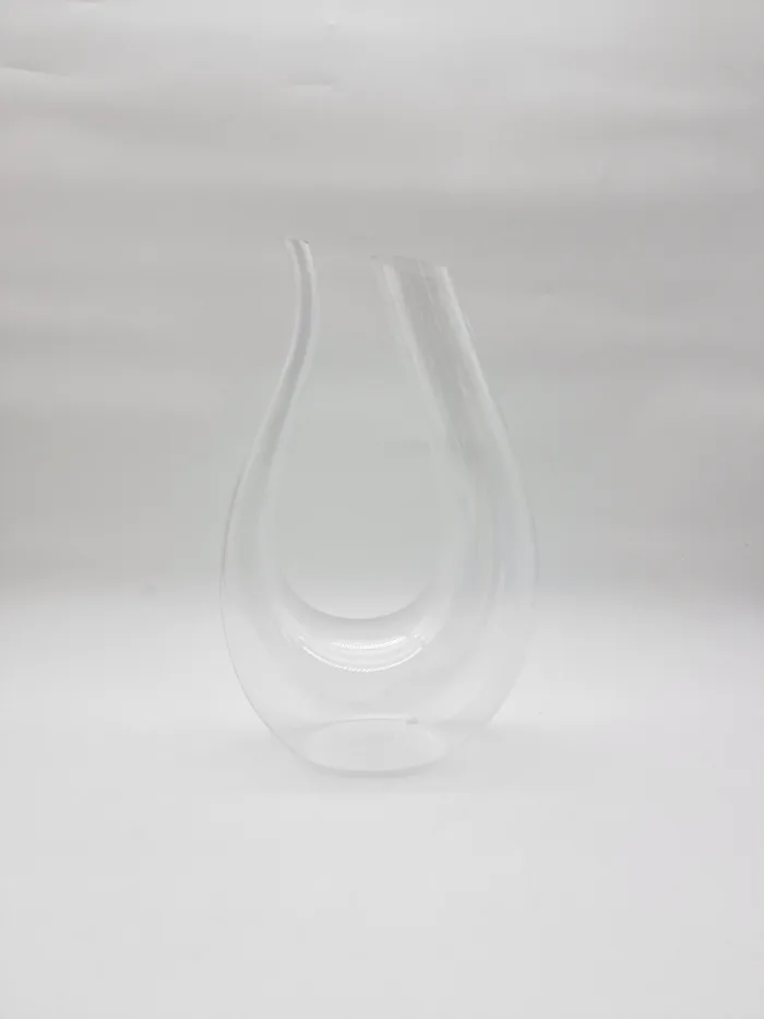 U-образна стъклена гарафа за вино - Image 2