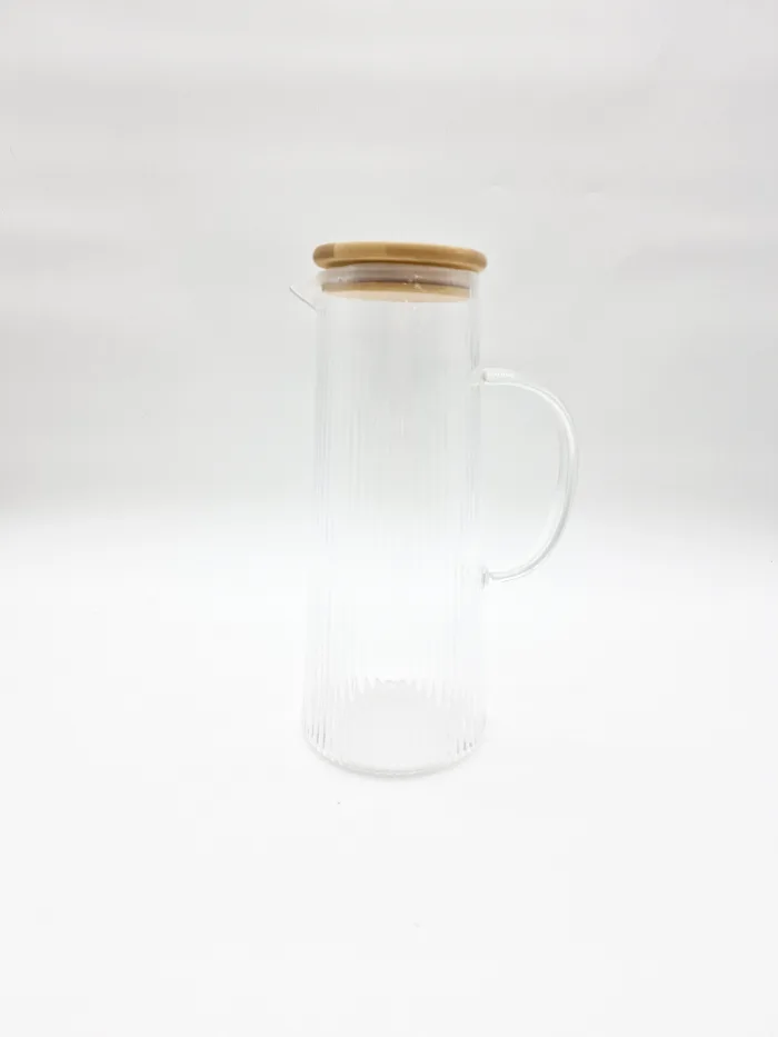 V241 H25cm 1200ml 18,50LV (2) Прозрачная стеклянная чашка — изображение 2