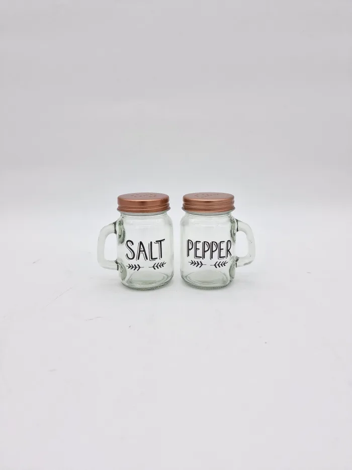 V257 H8.5cm 120ml 5,50LV (1) Danny Home | Transparent Storage Containers Glass Jar For Salt and Paper - Image 1