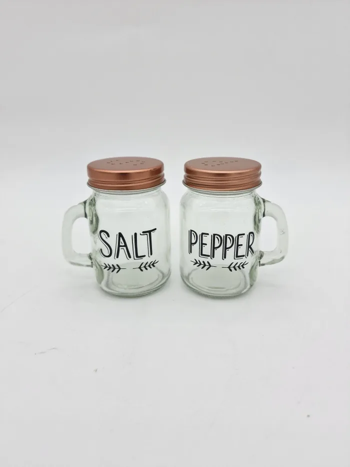 V257 H8.5cm 120ml 5,50LV (3) Danny Home | Transparent Storage Containers Glass Jar For Salt and Paper - Image 2