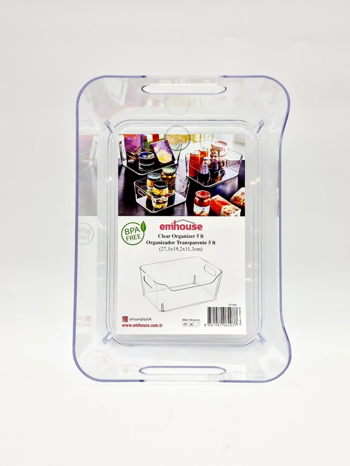 Clear Organizer 3517 27.1x19,2x11,3cm 5L 13,50lv (3) Clear Organizer - Image 4