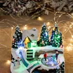 Коледно музикално светещо градче