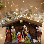 Музикална светеща статуетка  - Рождество Христово