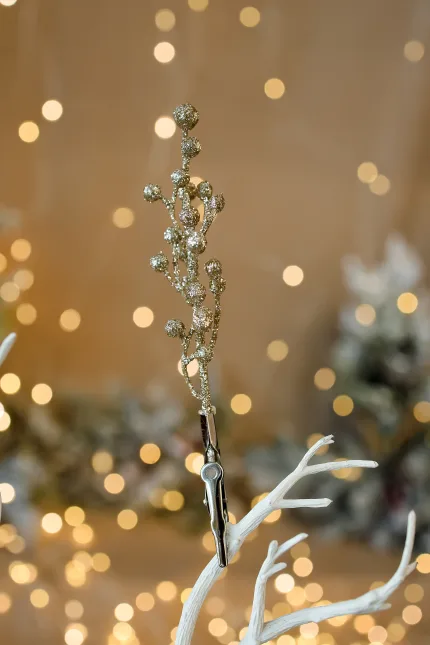 Коледна декорация с щипка 6бр