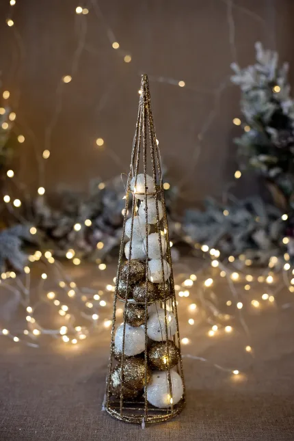 Коледна декоративна светеща елха