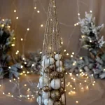 Коледна декоративна светеща елха