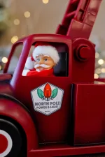 Движеща се музикална декорация - Дядо Коледа с помощник Елф - Image 2