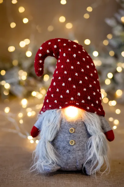 Коледна декорация - Светещ Гном