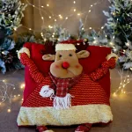 Коледна декоративна възглавница - елен