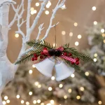 Коледна декорация - звънче 2бр