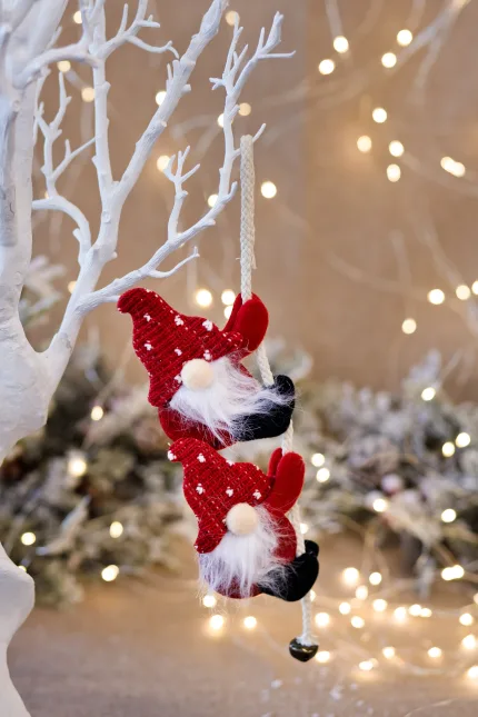 Коледна декорация- 2бр гномчета