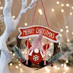 Коледна табела за врата- Merry Christmas 20см