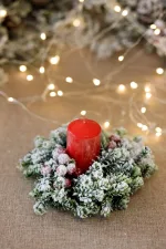 Коледен венец за свещ - Image 2