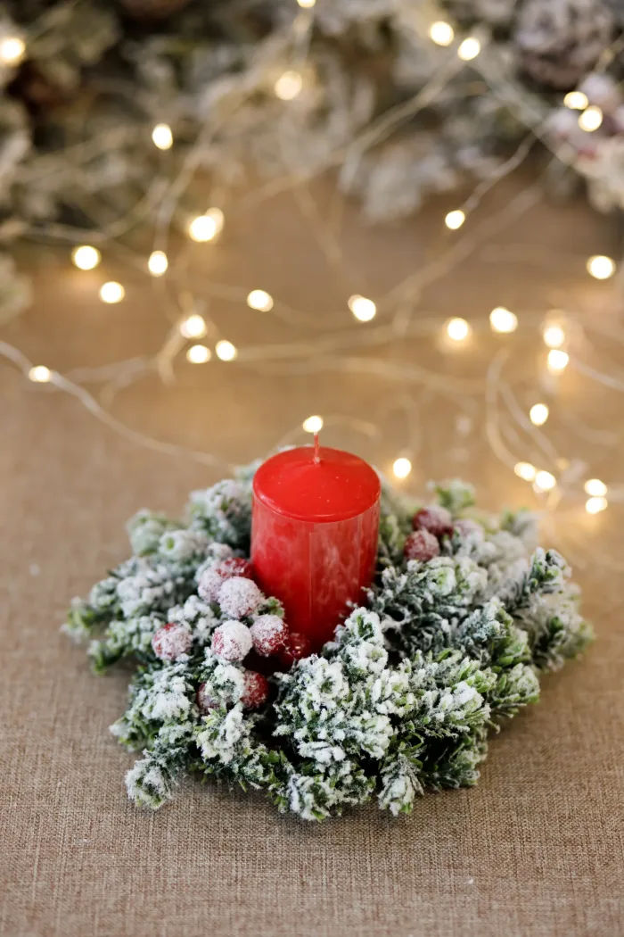 Коледен венец за свещ - Image 2