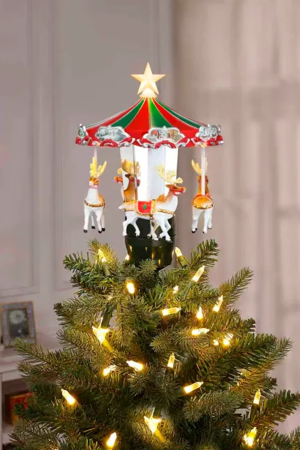 Анимиран връх за елха- Карусел