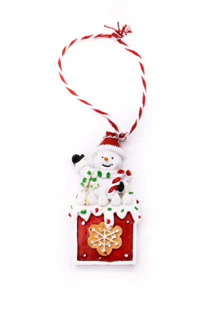 Коледна керамична висулка за елха