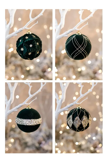 К-кт Коледни топки за елха 12бр