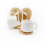 К-кт чаши 2 бр с поставка- сърце