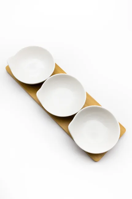 Ceramic snack set