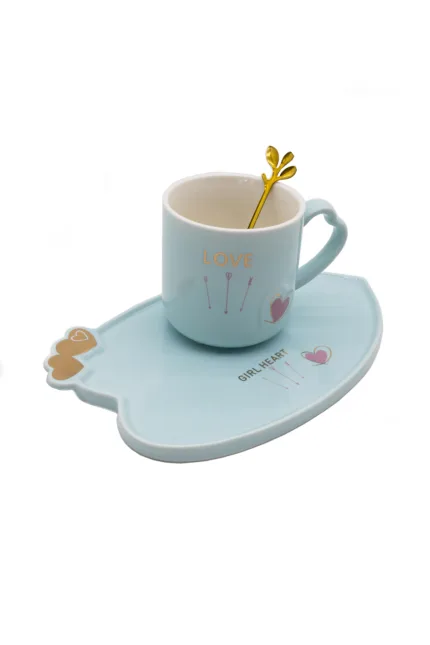 К-кт чаша с чиния и лъжица