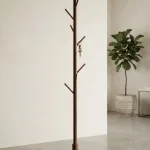Дървена закачалка за дрехи, 8 куки