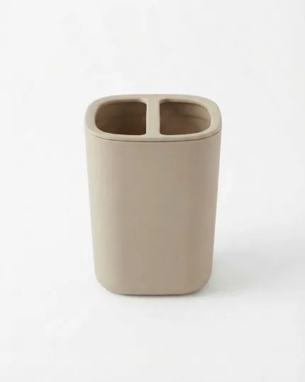 Plastic toothbrush holder