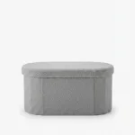 Collapsible fabric ottoman/storage chest