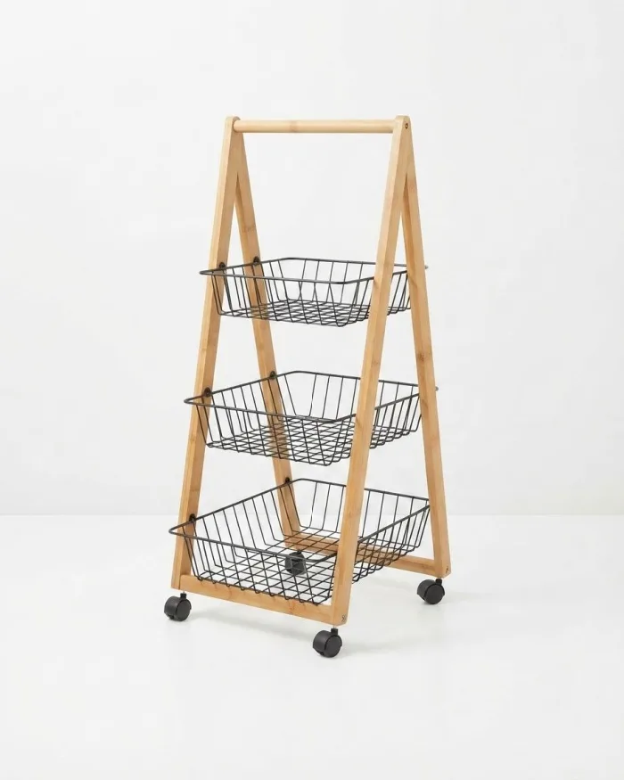 Three-tier trolley on wheels - Image 2