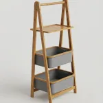 Bamboo shelving unit