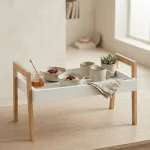 Bamboo side table