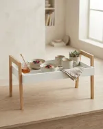 Bamboo side table