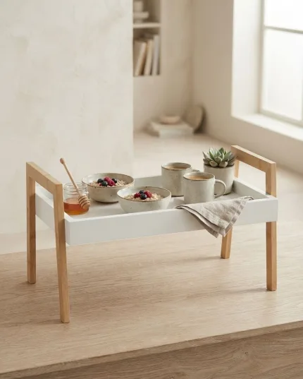 Bamboo side table