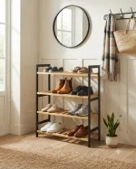 Bamboo shelving unit