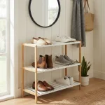 Bamboo shoe rack