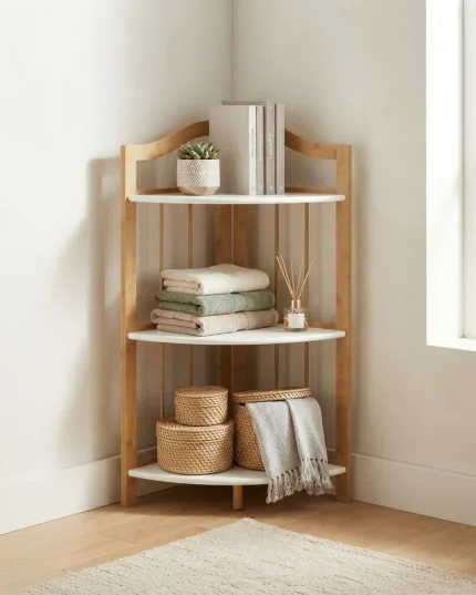 Bamboo shelving unit