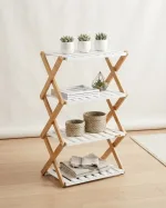 Bamboo shelving unit