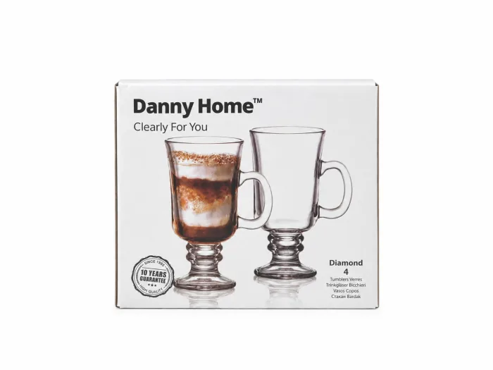 Danny Home К-кт 4бр. чаши за горещ шоколад/ирландско кафе/фрапе 244мл - Image 2