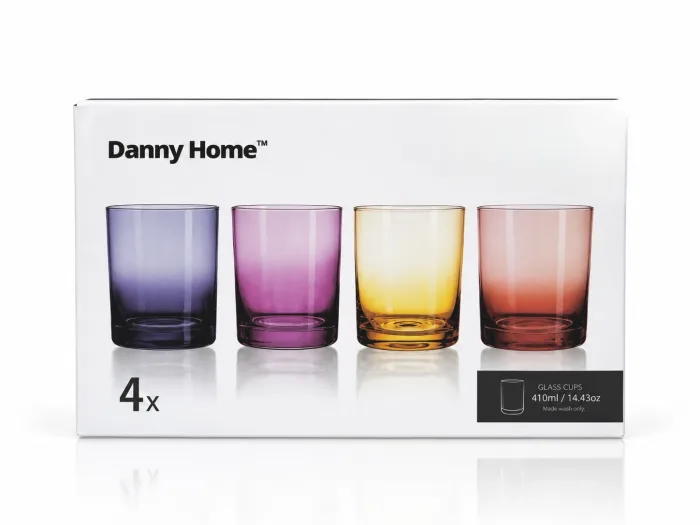Danny Home К-кт цветни чаши за безалкохолно 4 бр. 410мл - Image 2
