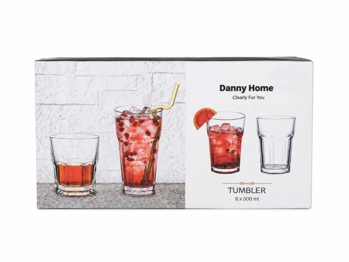 Danny Home Set of 6 Soft Drink Glasses 300ml - Image 2