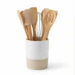 Danny Home Bamboo Kitchen Utensil Set – 8 Pieces